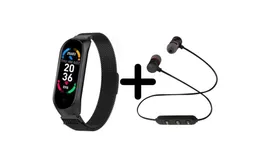 Смарт-часы BandRate Smart BRSM66BBWB-SET1 с беспроводными наушниками