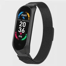 Умные часы BandRate Smart BRSM66BBWB с трекером сердечного ритма, датчиком кислорода в крови, будильником