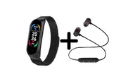 Смарт-часы BandRate Smart BRSM66BBWB-SET1 с беспроводными наушниками